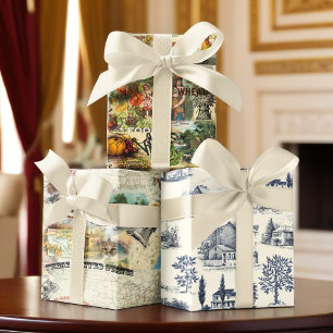 Feuille De Papier Cadeau Amérique vintage