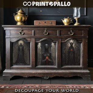 Feuille De Papier Cadeau Âmes gothiques maudites et démons