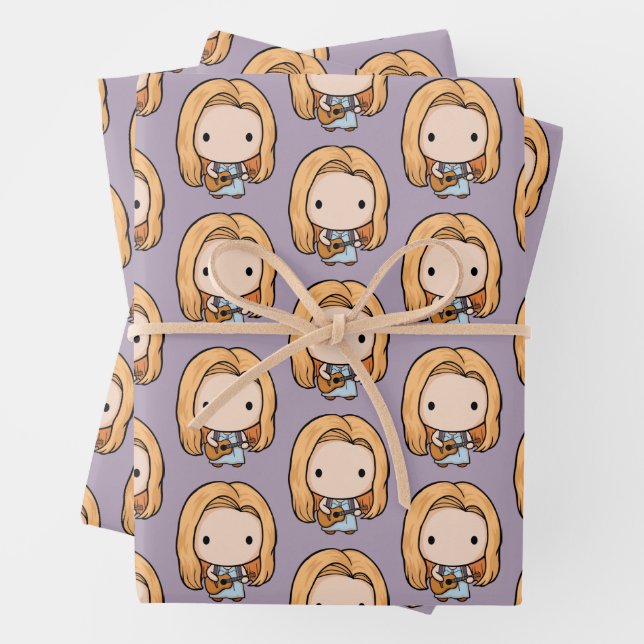 Feuille De Papier Cadeau AMIS™ | Phoebe Chibi (En situation)