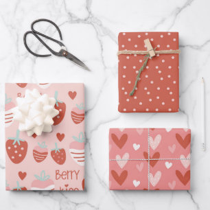 Feuille De Papier Cadeau Amour de Baie Mignonne