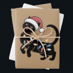 Feuille De Papier Cadeau Amoureux des chats Noir mignon Noël maman cadeau v<br><div class="desc">Amoureux des chats Noir mignon Noël maman cadeau vacances</div>
