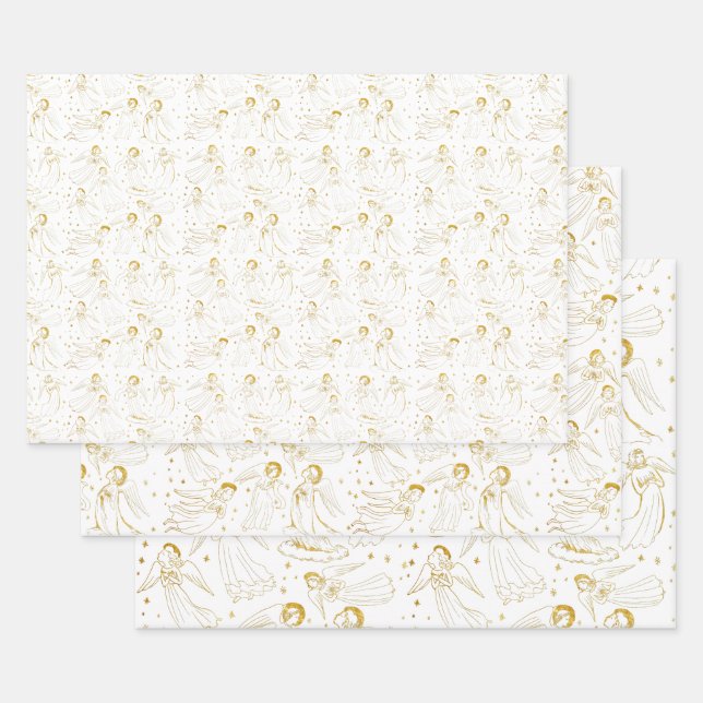 Feuille De Papier Cadeau angels (Lot)