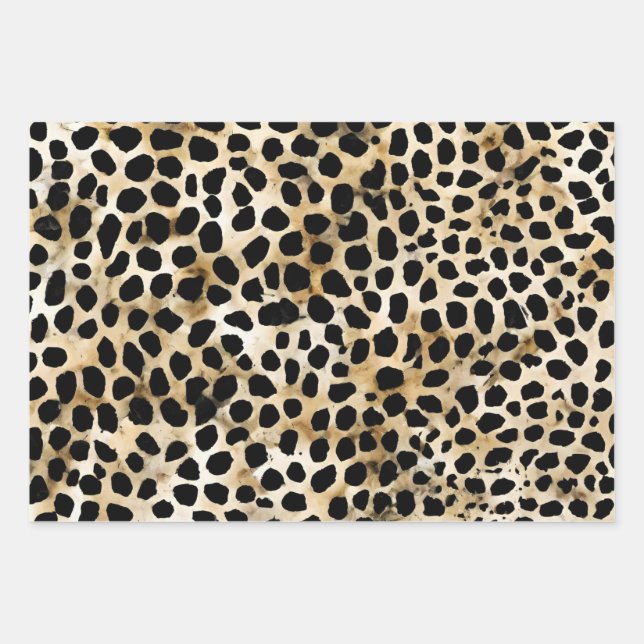 Feuille De Papier Cadeau Animal Print - Wrapping Paper Sheets (Devant)