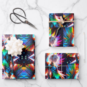 Feuille De Papier Cadeau Anime fille Rōnin design Griffin