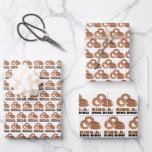 Feuille De Papier Cadeau ANNEAU DING DING Anneaux d'oignon Mariage de Foodi<br><div class="desc">Les feuilles de papier d'emballage présentent une illustration originale au marqueur d'anneaux d'oignon frits,  avec RING A DING DING dans une police amusante. Idéal pour une demande en mariage ou un mariage.</div>
