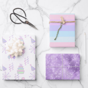 Feuille De Papier Cadeau Anniversaire Motif Rainbow ID722