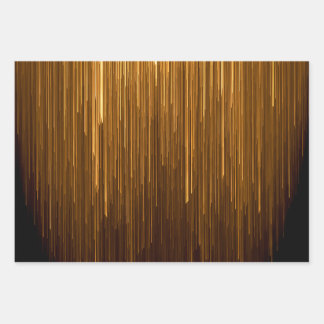 Feuille De Papier Cadeau Anniversaire noir et or élégant