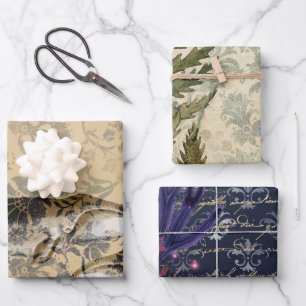 Feuille De Papier Cadeau Antique Vintage Nautique