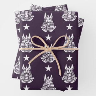 Feuille De Papier Cadeau Anubis Ancien Dieu égyptien