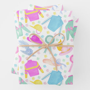 Feuille De Papier Cadeau Aquarelle colorée Derby Jerseys & Casquette