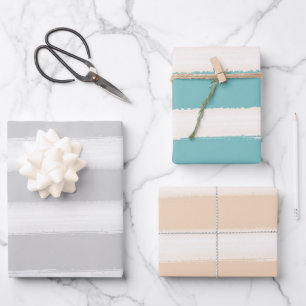 Feuille De Papier Cadeau Aquarelle Plage