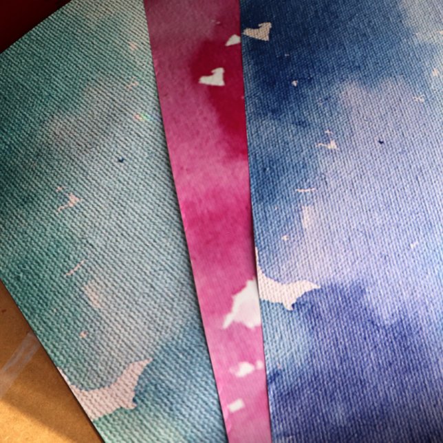 Feuille De Papier Cadeau Aquarelle rose Teinture de teinture Design Rose Pe (Créateur téléchargé)