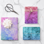 Feuille De Papier Cadeau Aquarelle texturée rose turquoise arc-en-ciel<br><div class="desc">Découvrez le charme captivant de l'Arc-en-ciel texturé Watercolor avec notre collection unique! Plongez dans les motifs d'inspiration grunge qui mélangent magnifiquement l'aquarelle et la texture pour créer une expérience visuelle fascinante. Préparez-vous à imprégner vos célébrations d'une explosion d'énergie avec notre collection captivante.</div>