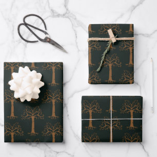 Feuille De Papier Cadeau Arbre blanc de Gondor
