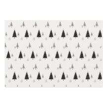 Arbre de Noël noir et blanc minimaliste moderne