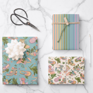 Feuille De Papier Cadeau Arc en ciel Collection de chaussures envelopper ca