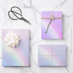 Feuille De Papier Cadeau Arc en ciel d'espoir - pastel,