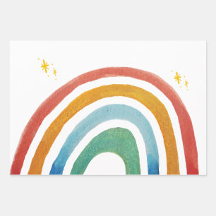 Feuille De Papier Cadeau Arc-en-ciel magique