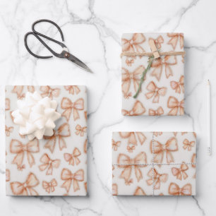 Feuille De Papier Cadeau Arches de Coquette de Pêche Capriceuses pour Baby