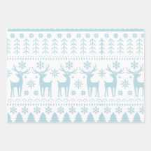 Arctic Blue Folk Art thème hiver