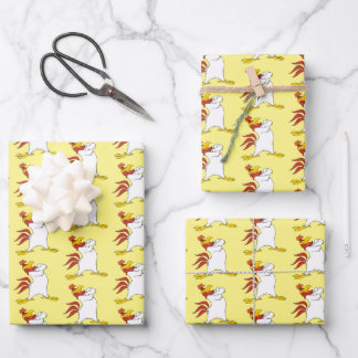Feuille De Papier Cadeau Armoiries de Foghorn Leghorn franchies