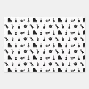 Feuille De Papier Cadeau ARRIÈRE - PLAN DE COULEUR PERSONNALISÉ DES Instr