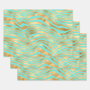 Feuille De Papier Cadeau Arrière - plan Poster de animal d'or