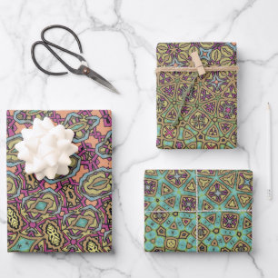 Feuille De Papier Cadeau Art abstrait