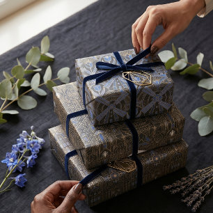 Feuille De Papier Cadeau Art Déco d'Amsterdam   Maisons de canal et moulins