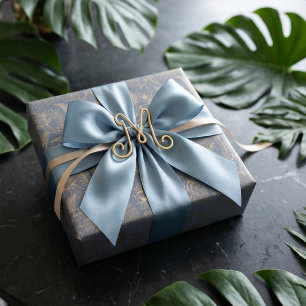 Feuille De Papier Cadeau Art Déco filigrane d'or Ensemble Toucan Estate G
