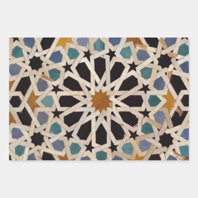 Feuille De Papier Cadeau Art marocain (Devant)