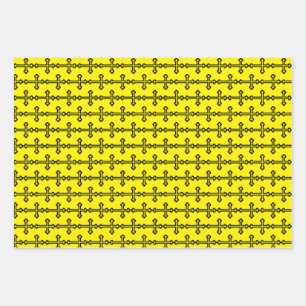 Feuille De Papier Cadeau Art symbolique chrétien moderne et minimaliste de 