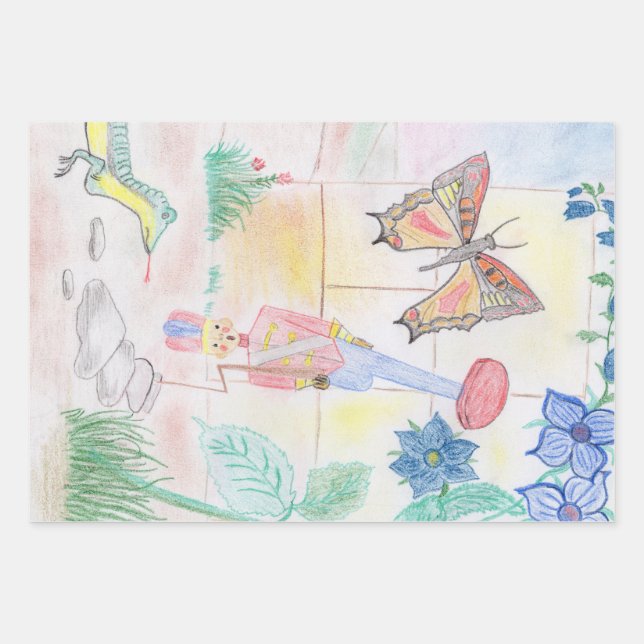 Feuille De Papier Cadeau Artisanat sur mesure pour les enfants, jouet pour  (Devant)