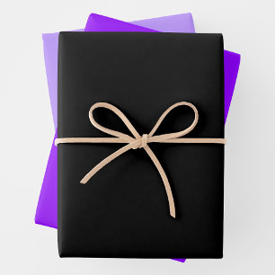 Feuille De Papier Cadeau Assez Violet, Violet Pâle & Noir Complémentaire