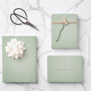 Feuille De Papier Cadeau Aura Vert Sage