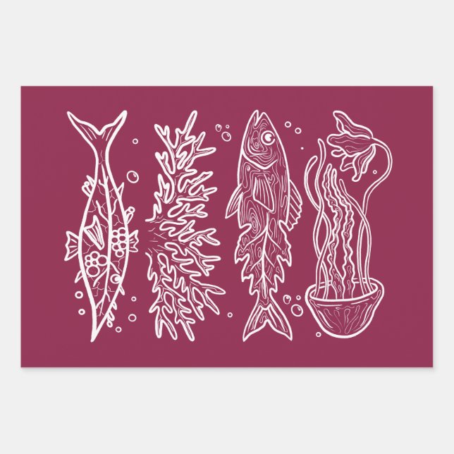 Feuille De Papier Cadeau Autocollant (Devant)
