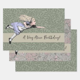 Feuille De Papier Cadeau Aventure d'Alice au pays des merveilles volante Te