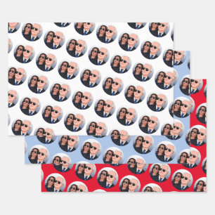 Feuille De Papier Cadeau Aviateurs Joe et Kamala