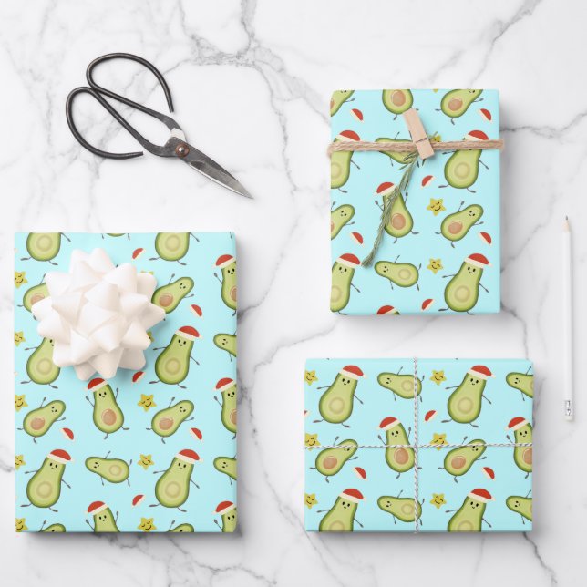 Feuille De Papier Cadeau Avocats & Noël (Recto)