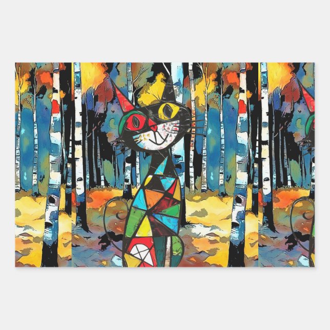 Feuille De Papier Cadeau Avoir Une Journée Abstraite Kinda (Devant)