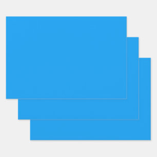 Feuille De Papier Cadeau Azure (couleur solide)