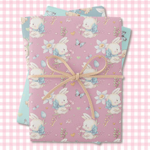 Feuille De Papier Cadeau Baby Bunny Baby shower 3 Cadeau