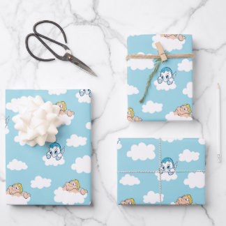 Feuille De Papier Cadeau Baby Hercules and Pegasus Cloud Pattern Wrapping P
