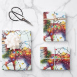 Feuille De Papier Cadeau Baby Reindeer Tangled Lights Christmas Kids<br><div class="desc">Les petits animaux les plus mignons, cette fois c'est un renne, pour envelopper les cadeaux de Noël de votre petit. Une seule vue de l'animal, sur un arrière - plan coloré, qui se mélange, peut être changée par soi-même, ou les obtenir comme ils sont. Les enfants voudront garder ce papier...</div>