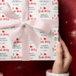 Feuille De Papier Cadeau Baby shower d'hiver père Noël Baby Christmas<br><div class="desc">Père Noël Baby Noël Baby shower d'hiver Enveloppement feuilles papier</div>