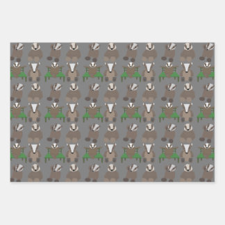 Feuille De Papier Cadeau Badger