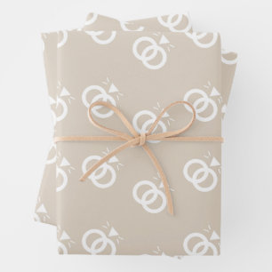 Feuille De Papier Cadeau Bagues mariages
