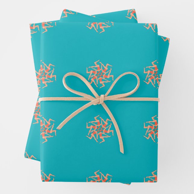Feuille De Papier Cadeau Baigneurs - Chorégraphie de natation synchronisée (En situation)