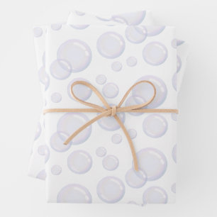 Feuille De Papier Cadeau Bain de bulle souffle bulle bulle spa fête