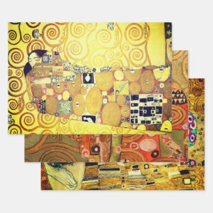 Feuille De Papier Cadeau Baisers et câlins par Gustav Klimt/ Saint Valentin